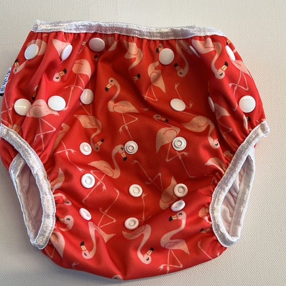 Bundle of Reusable & Adjustable Swim Diaper/Cloth Diaper Cover 0-36 months EUC - Picture 3 of 11